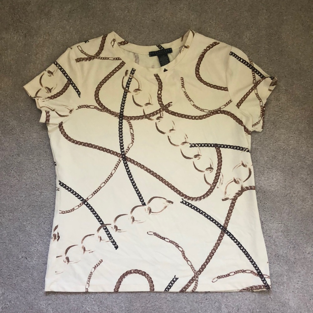 Chain Print Top - so Versace & great for layering!